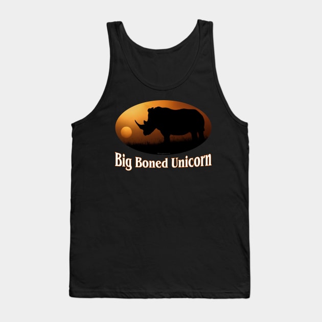 Big Boned Unicorn Tank Top by RainingSpiders